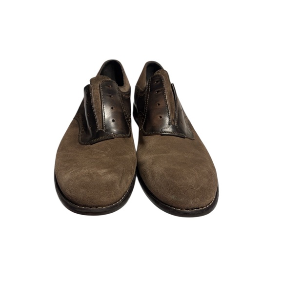 John Varvatos Oxford Men's Dress Shoes Size 10 Brown USA Suede Office Going out - Picture 4 of 8